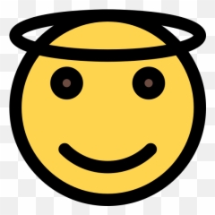 Angel - Free Smileys Icons Wide Grin Emoji,Angel Emoticon Png