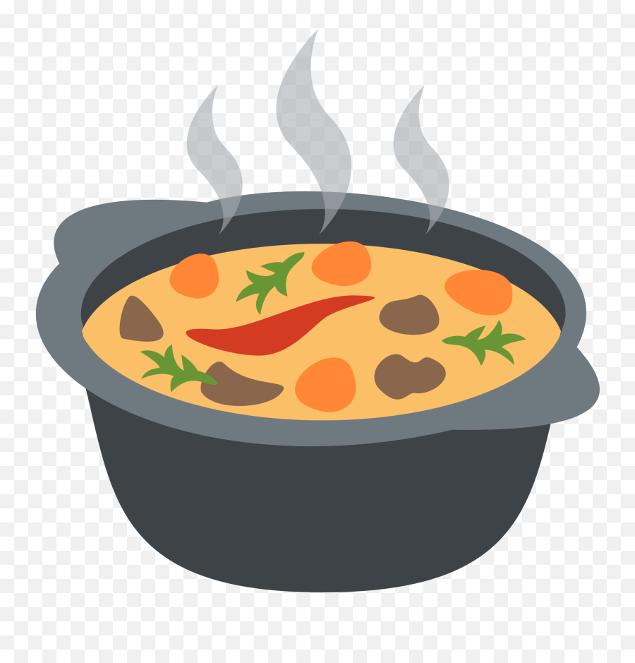 Fileemojione 1f372svg - Wikipedia Pot Of Food Clipart Emoji,Flame Emoji