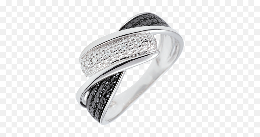 Ring Clair Obscure - Motion Black And White Diamonds 9 Emoji,Waves Of Emotions Jewelry