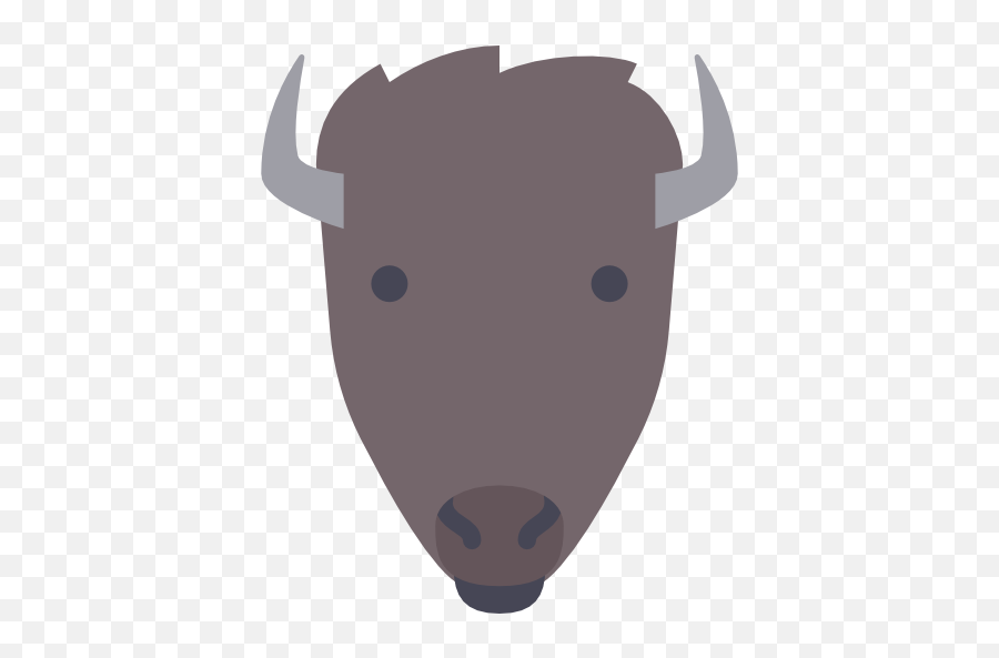 Wildlife Animals Mammal Wild Bison Animal America Icon Emoji,Emoticon Bull Horns