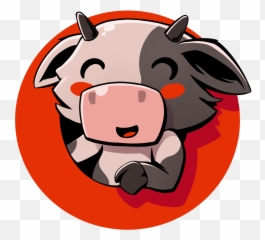 Logo Sticker Cow Missing Store Emoji,Cute Emoji Cow
