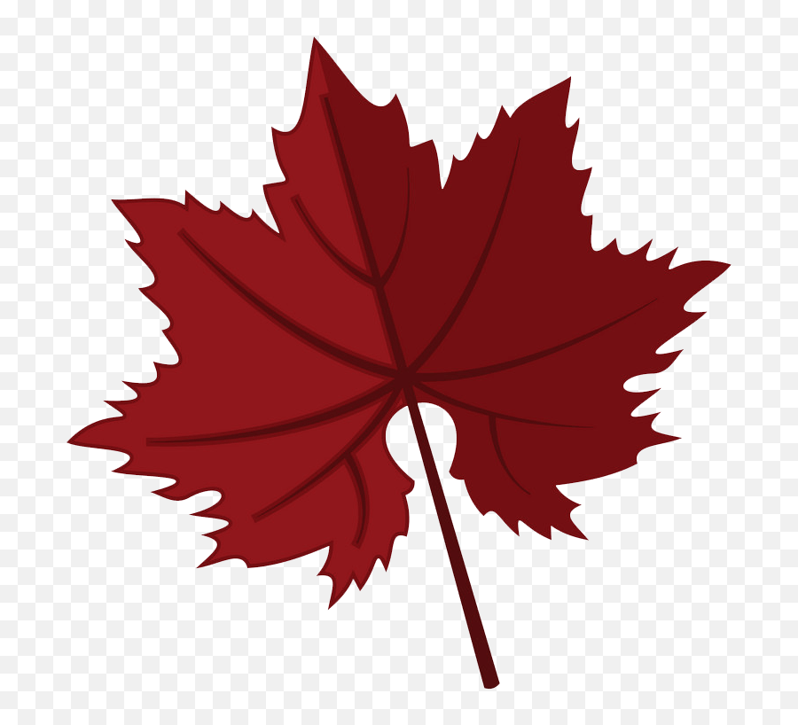 Dark Red Maple Leaf Clipart Transparent - Clipart World Emoji,Maple Emoji