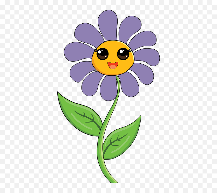 Free Photo Leaves Kawaii Face Happy Smile Cute Flower - Max Emoji,Kawaii Emoticon Couples