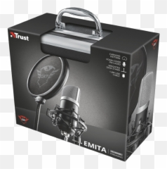 Trust Gxt 252 Emita Streaming Microphone Gaming Usb - Trust Gxt 252 Emita Emoji,Microphone Girl Hand Notes Emoji