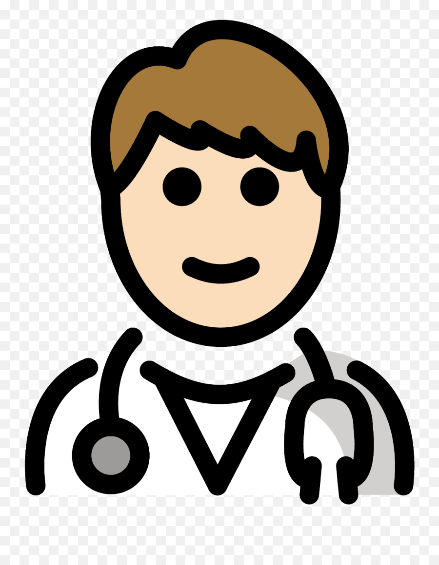Man Health Worker Emoji Clipart - Openmoji,Female Doctor Emoji