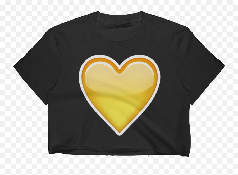 Download Emoji Crop Top T Shirt - Heart Png Image With No Unisex,69 Emoji