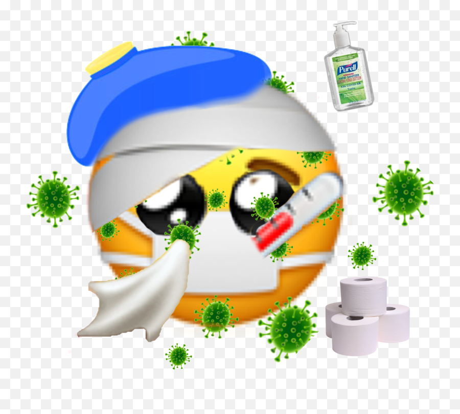 Sick Covid - Fictional Character Emoji,Tissue Emoji