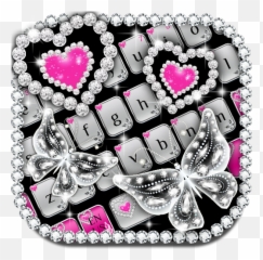 Shiny Diamond Butterfly Keyboard Hack - Girly Emoji,Skype Emoji Cheats