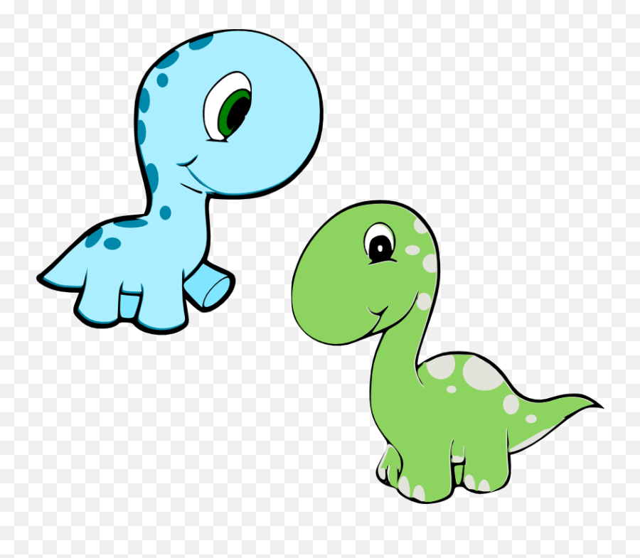 Green Cartoon Baby Dinosaur - Cute Dinosaur Png Vector Emoji,Brontosaurus Emoji