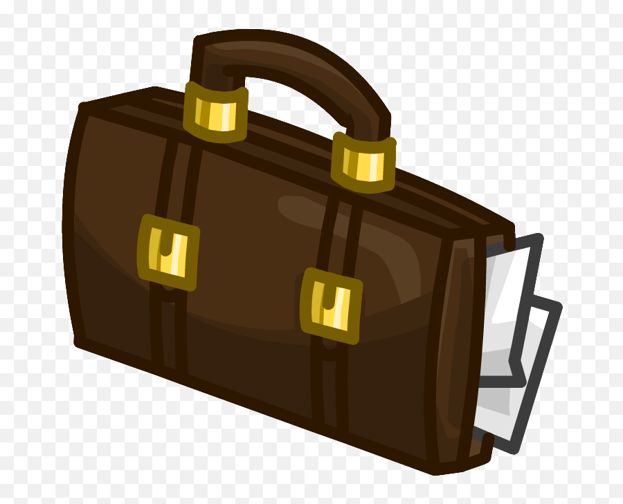 Clip Royalty Free Stock Brief Case Club Penguin Wiki - Club Club Penguin Suitcase Emoji,Briefcase Emoji