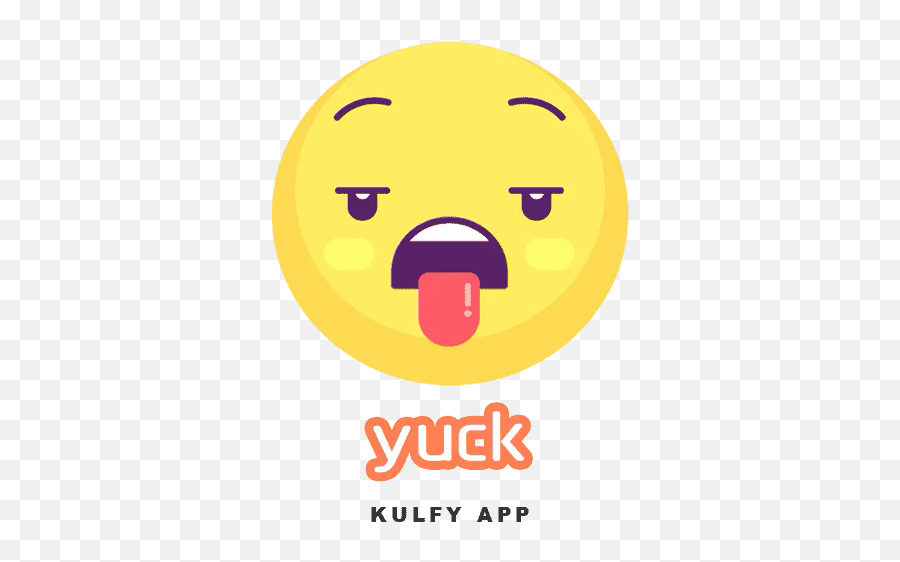 Yuck Sticker - Emoji Text Stickers Baaledu Chi Kulfy Happy,Tongue Out Emoji Text