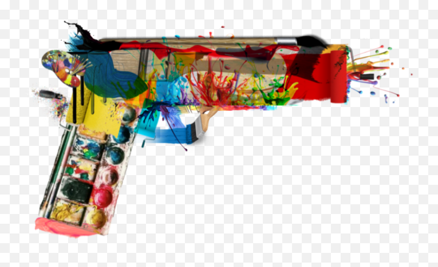 Gun Creation Art Paint Sticker - Imprimerie Gratuit Emoji,Laser Gun Emoji