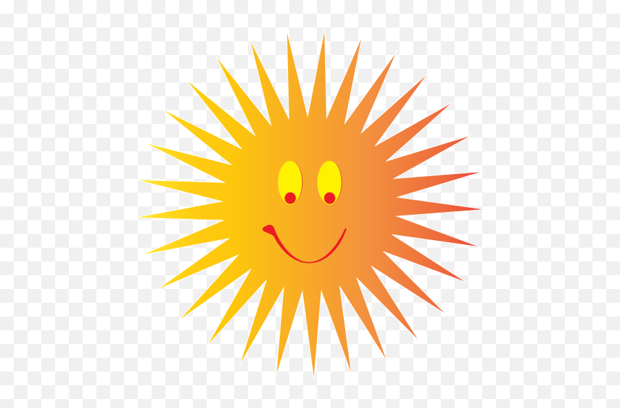 Happy Smiley Hot Sun Clipart I2clipart - Royalty Free Clip Art Emoji,Emoticons 