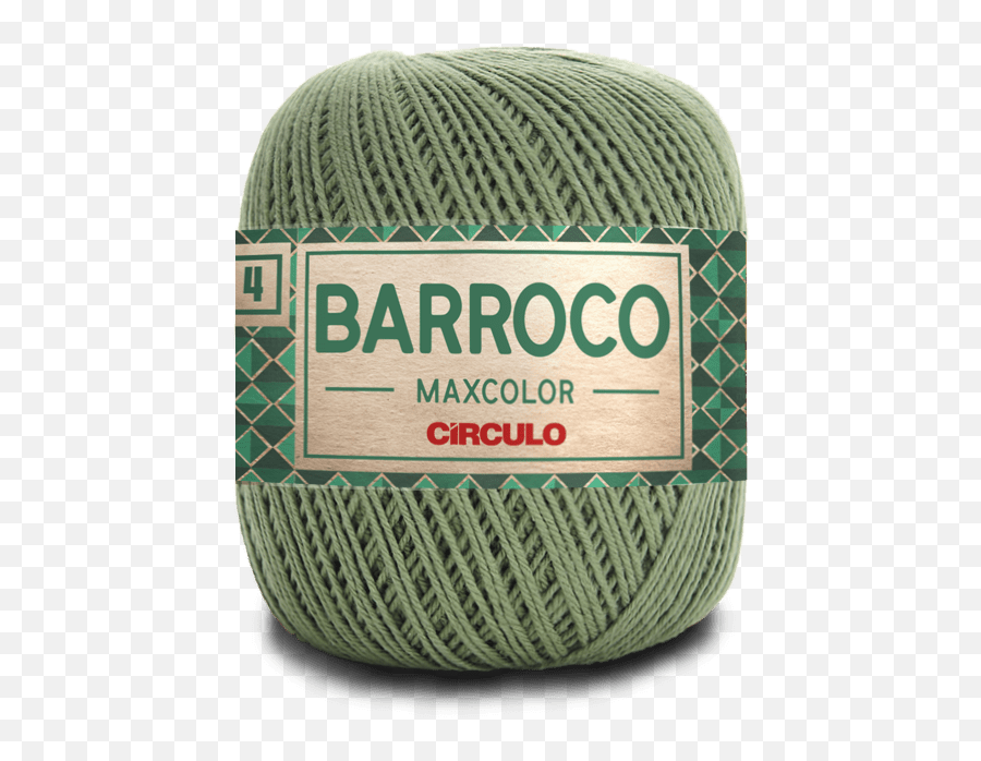 Barbante Barroco Maxcolor Nº4 5718 Militar 200gr - Barroco Maxcolor Cor 7727 Emoji,Emoji Militar