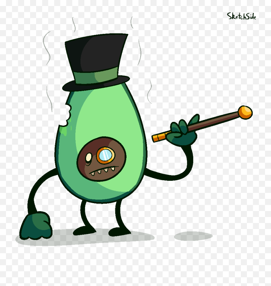 Zombie Avocado Clipart - Full Size Clipart 5453994 Plants Vs Zombies Avacado Emoji,Plants Vs Zombies Emoji