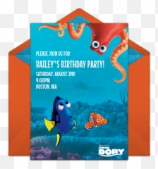 45 10 - Finding Dory Invitations Emoji,Free Emoji Pool Party Invitations