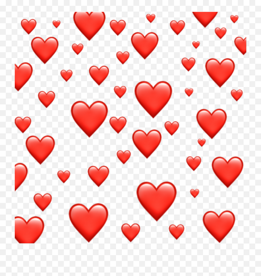Emoji Red Heart Hearts Redheart Redhearts Tumblr - Purple And Blue Hearts,Purple Heart Emojis Transparent