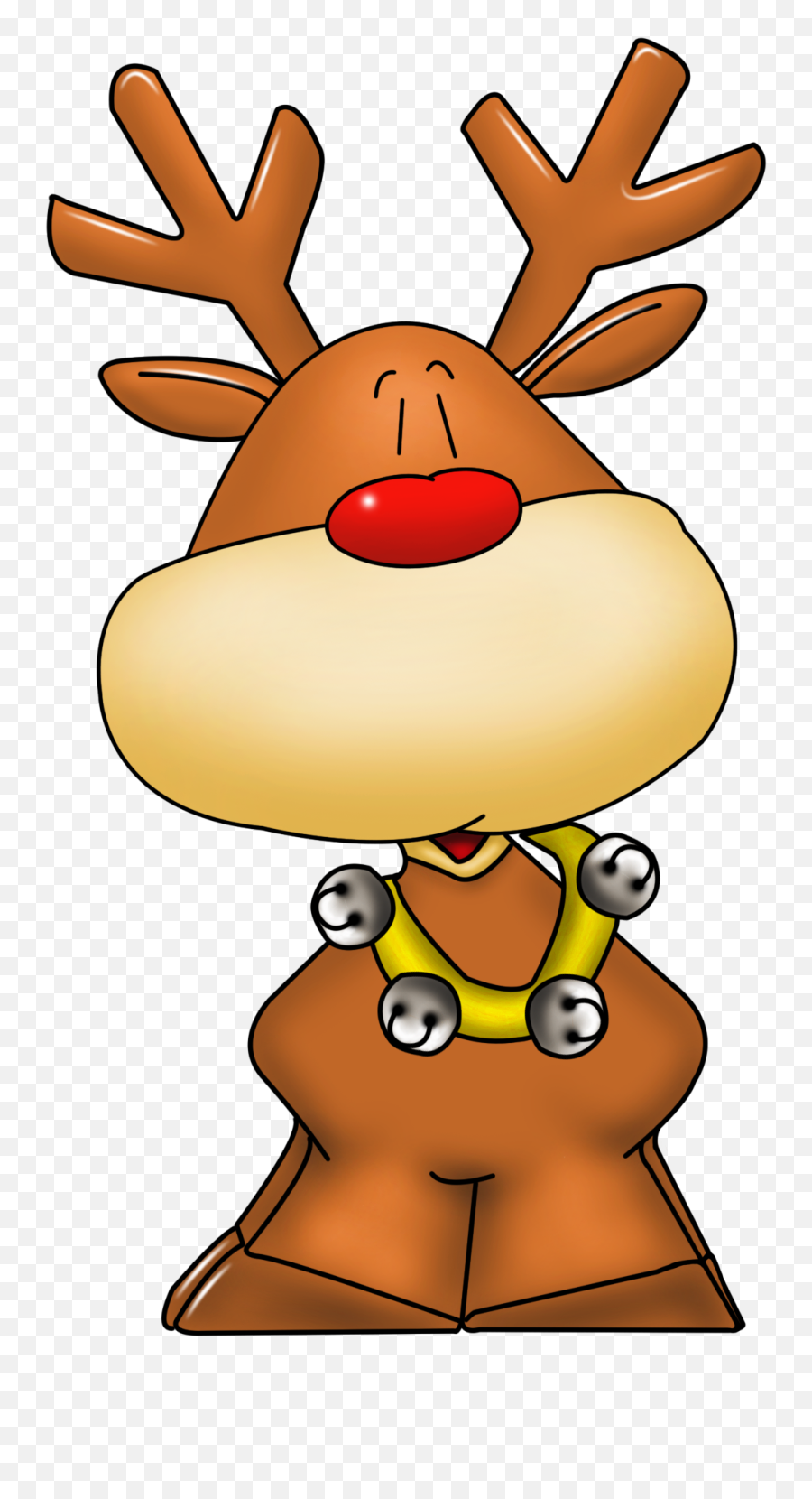 Reindeer Clipart - Peppa Pig Xmas Card Emoji,Rudolph Reindeer Emoticon For Twitter