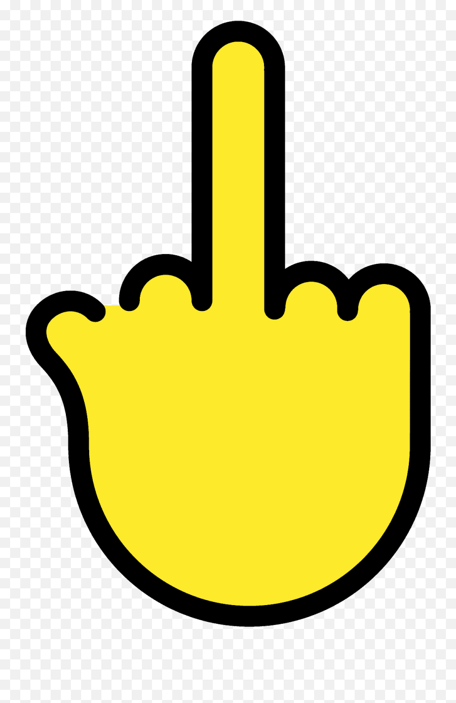 Reversed Hand With Middle Finger - Emoticon Doigt D Honneur Emoji,Finger Emoji
