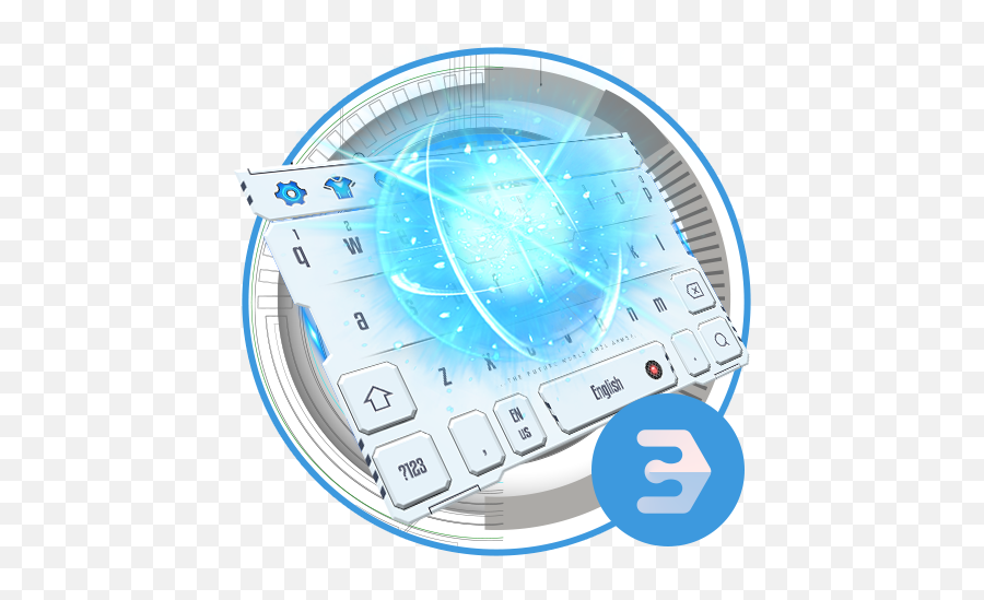 Future Tech Cool White Blue Armor Keyboard Apk 10001007 - Diagram Emoji,Millet Emoji