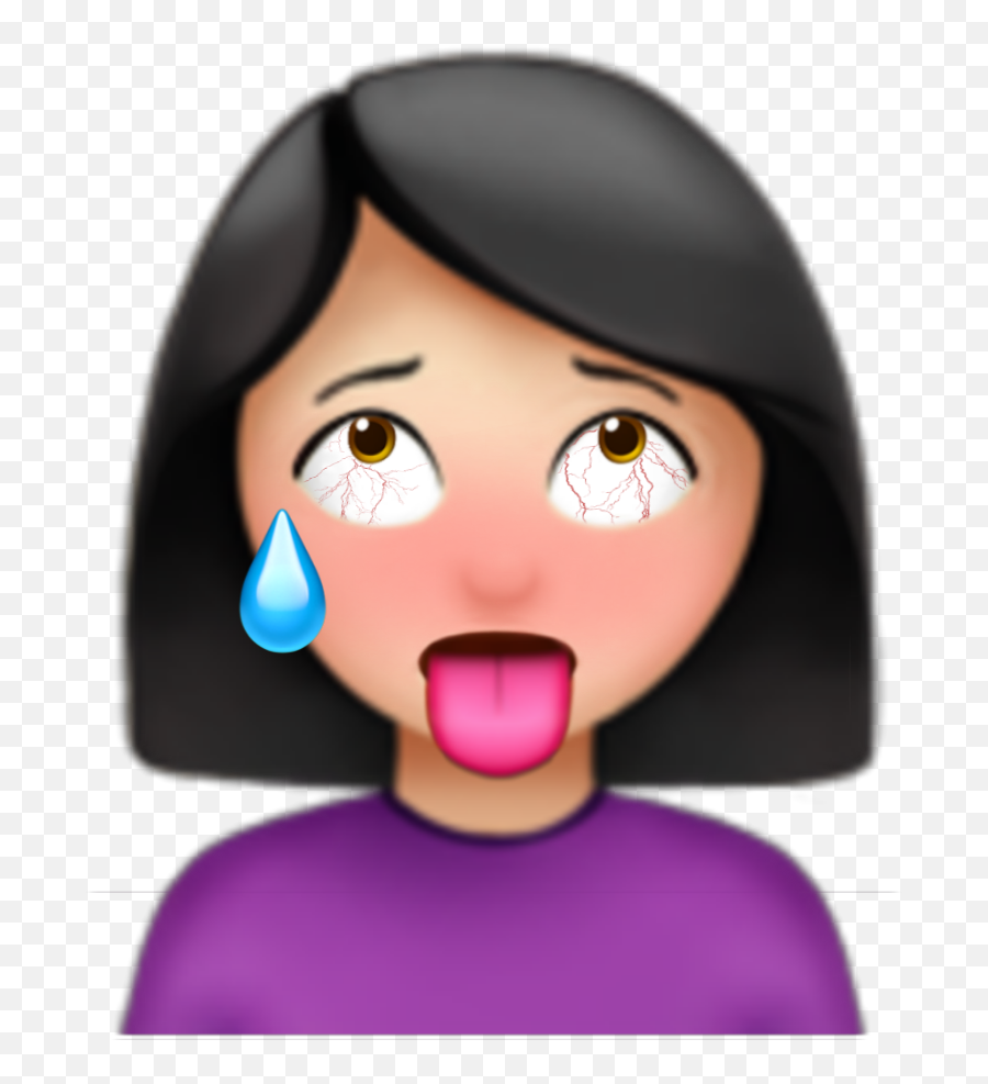 Girl Aesthetic Ahegaoface Ahegao - Girly Emoji,Ahegao Face Emoji