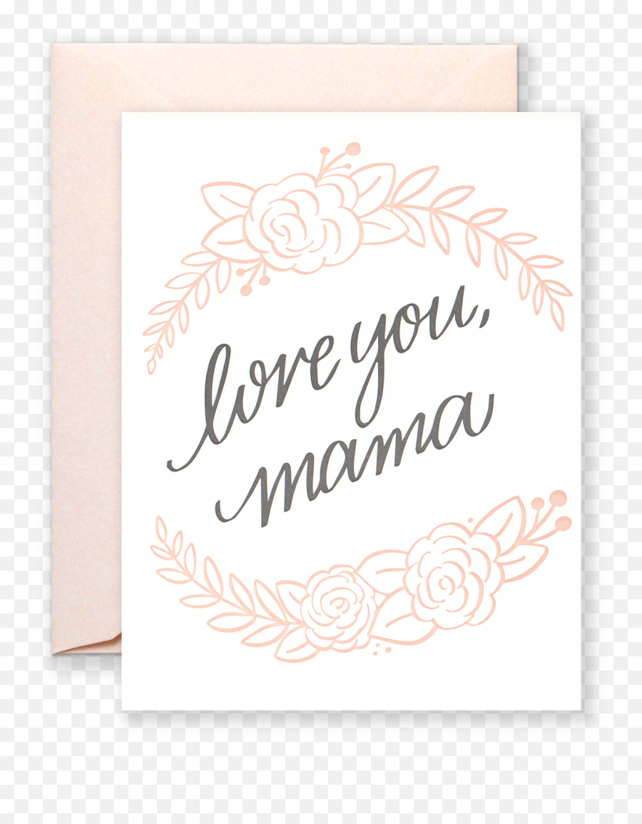 Love You Mama Greeting Card Emoji,Love You Mi Wifey Wink Emoticon