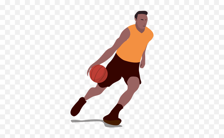 Balon De Basquetbol Dibujo Png - Cartoon Basketball Player Png Emoji,Emoticon Balon De Baloncesto