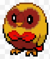 Fire Rowlet Pixel Art Maker - Firefox 8 Bit Emoji,Fire Emoticon Hd