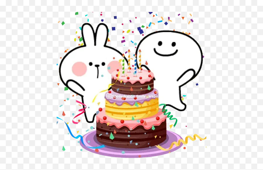 Happy Birthday Whatsapp Stickers - Torta De Cumpleaños Animada Emoji,Happy Birthday Emoticon Whatsapp