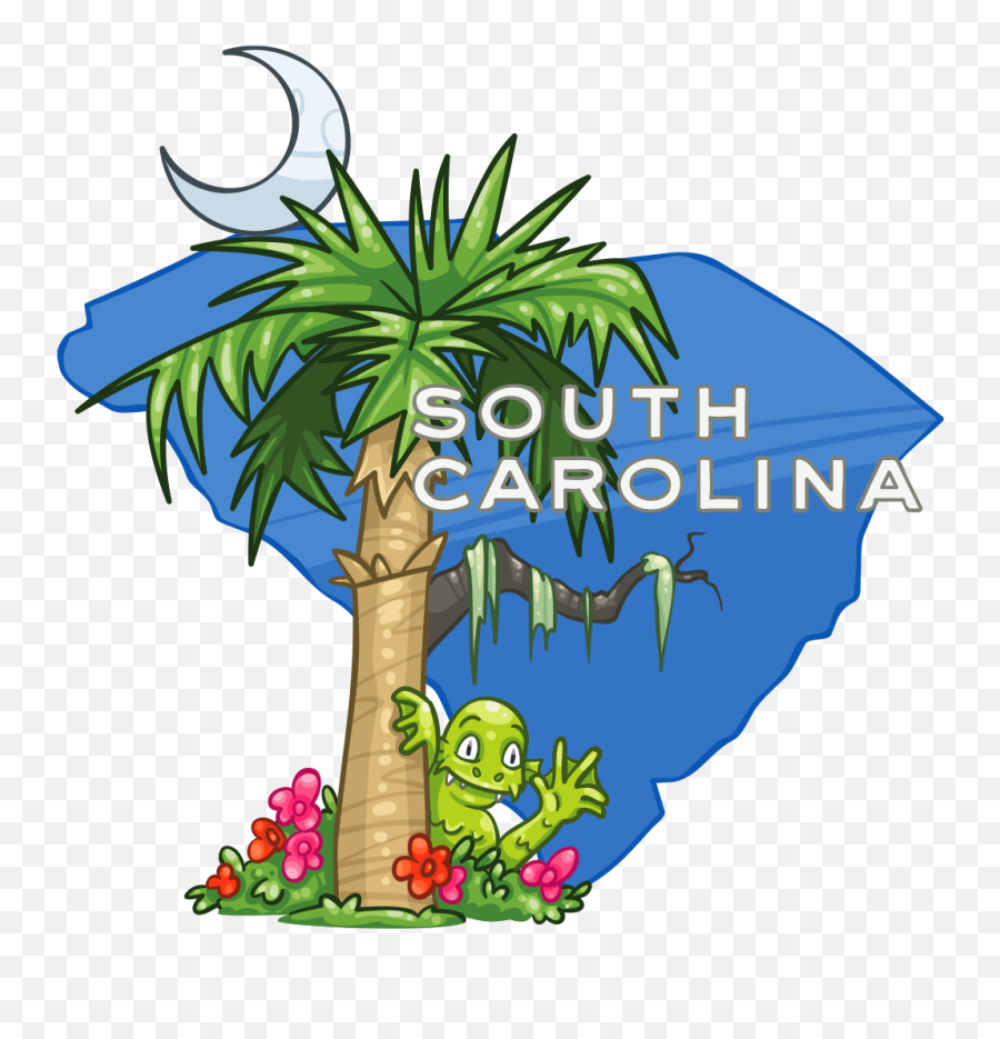 South Carolina Clipart - South Carolina Clipart Emoji,South Carolina Flag Emoji