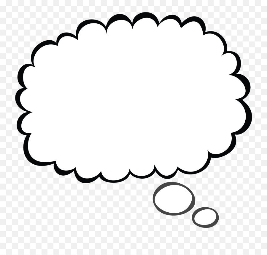 Cloud Clipart Thought Bubble Cloud Thought Bubble - Thought Bubble Png Transparent Emoji,Bubble Emoji