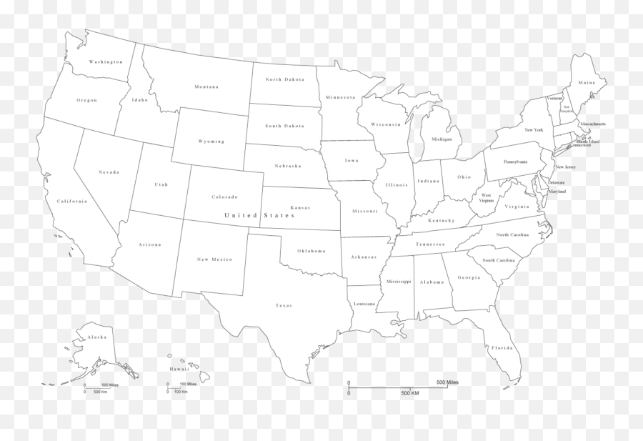 United States Map Outline Png Pic - Dot Emoji,United States Emoji Map