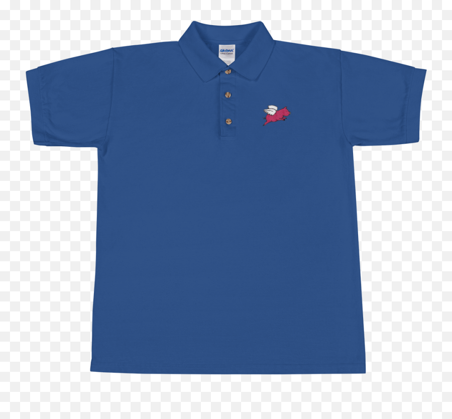 Polo Shirts - Solid Emoji,Flying Pig Emoji