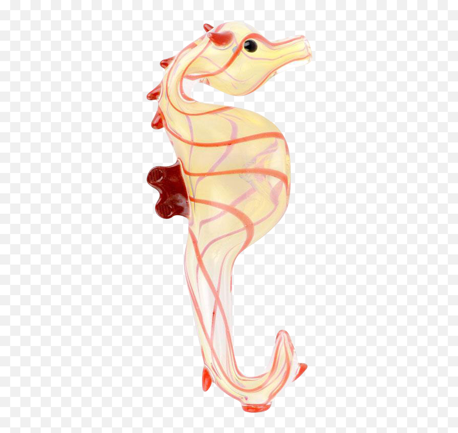Seahorse Glass Hand Pipe - Northern Seahorse Emoji,Seahorse Emoji