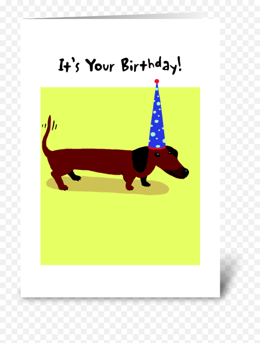 Dachshund Birthday Party Hat Emoji,Dachshund Emoticon Facebook