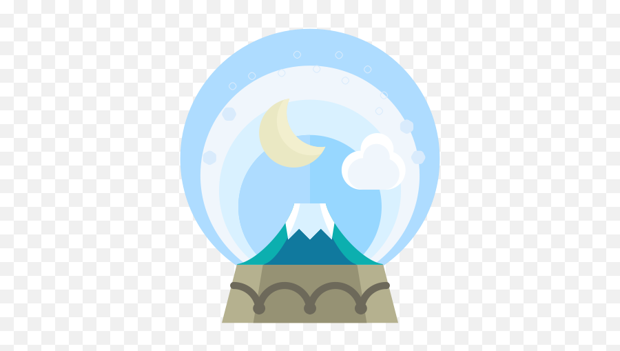 Moon Cloud Christmas Mountain Snowglobe Decoration Emoji,Text Message With Santa Emoticons