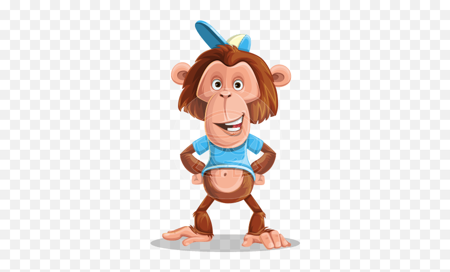 Animal Vector Cartoon Characters Graphicmama Emoji,Transparent Chimpanzee Emoticon
