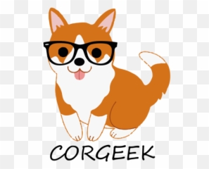 Corgeek - Corgi Pembroke Welsh Corgi Tshirt Emoji,Nerd Dog Emojis