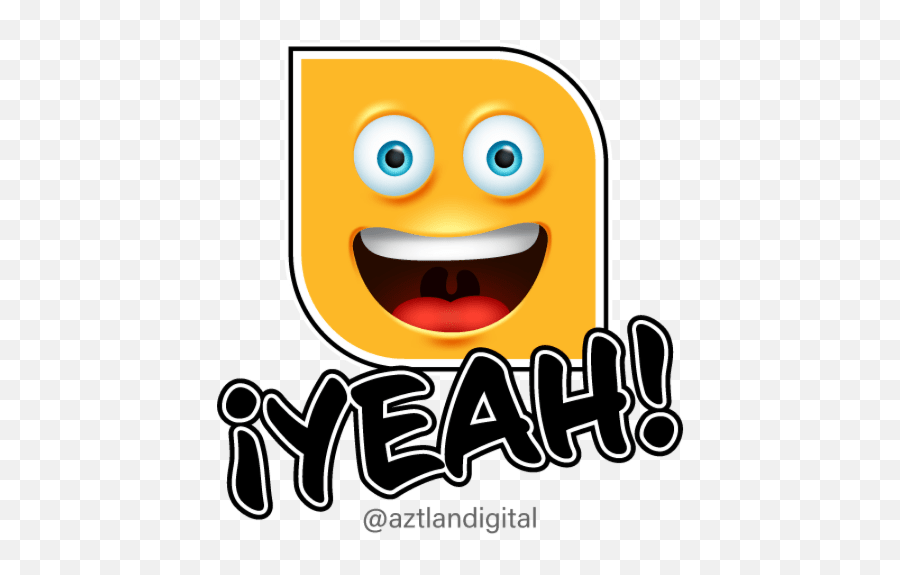 Aztlan Digital Emoji,Yeahhhhhh Emoticon