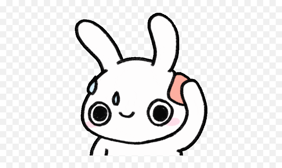 Bunny Theme Baamboozle Emoji,Cute Bunny Emoticon Gif