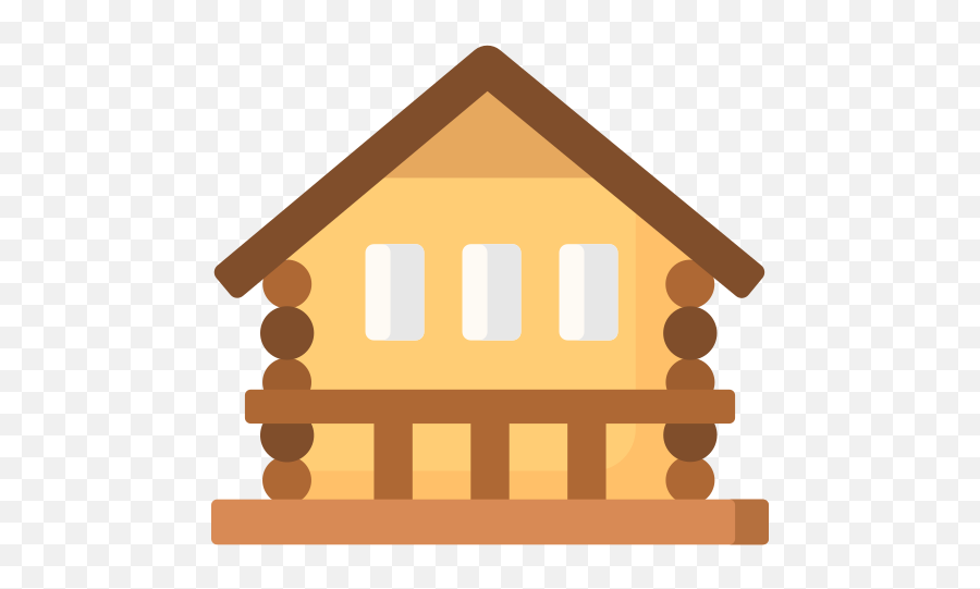 Wood Cabin - Free Real Estate Icons Emoji,House Tree Emoji