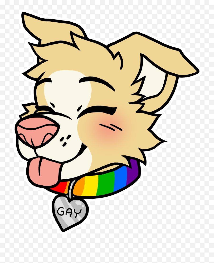 Pupper Pride Gay - Cute Bi Pride Art Clipart Full Size Emoji,Bi Falg Emoji