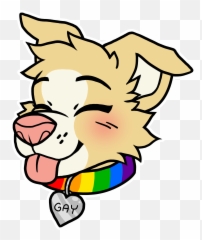 Pupper Pride Gay - Cute Bi Pride Art Clipart Full Size Emoji,Bi Falg Emoji