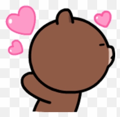 Sticker Maker - Brown U0026 Friends Emojis,Brown Dot Emoji