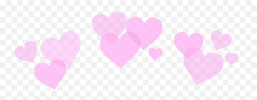 Heart Crown Filter Snapchat Cute Sticker By Luna - Girly Emoji,Pink Heart Emoji Snapchat