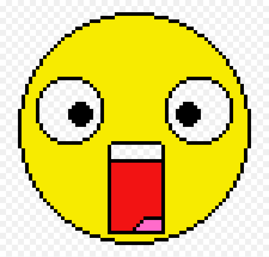 Pixilart - Savannah Shocked Face Smileys And People Pixel Art Circle Emoji,Stunned Face Emoticon