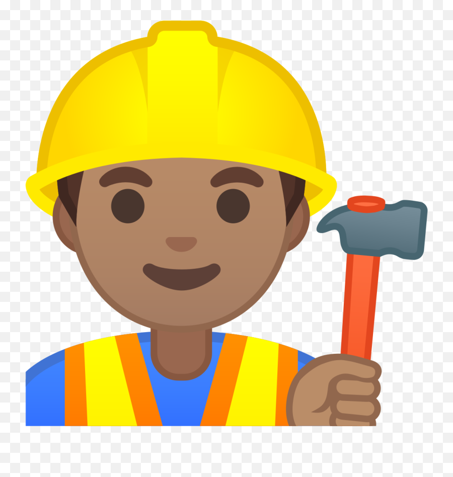 Construction Worker Medium Skin Tone Emoji Construction Man Emoji Hard On Emoji Free Emoji