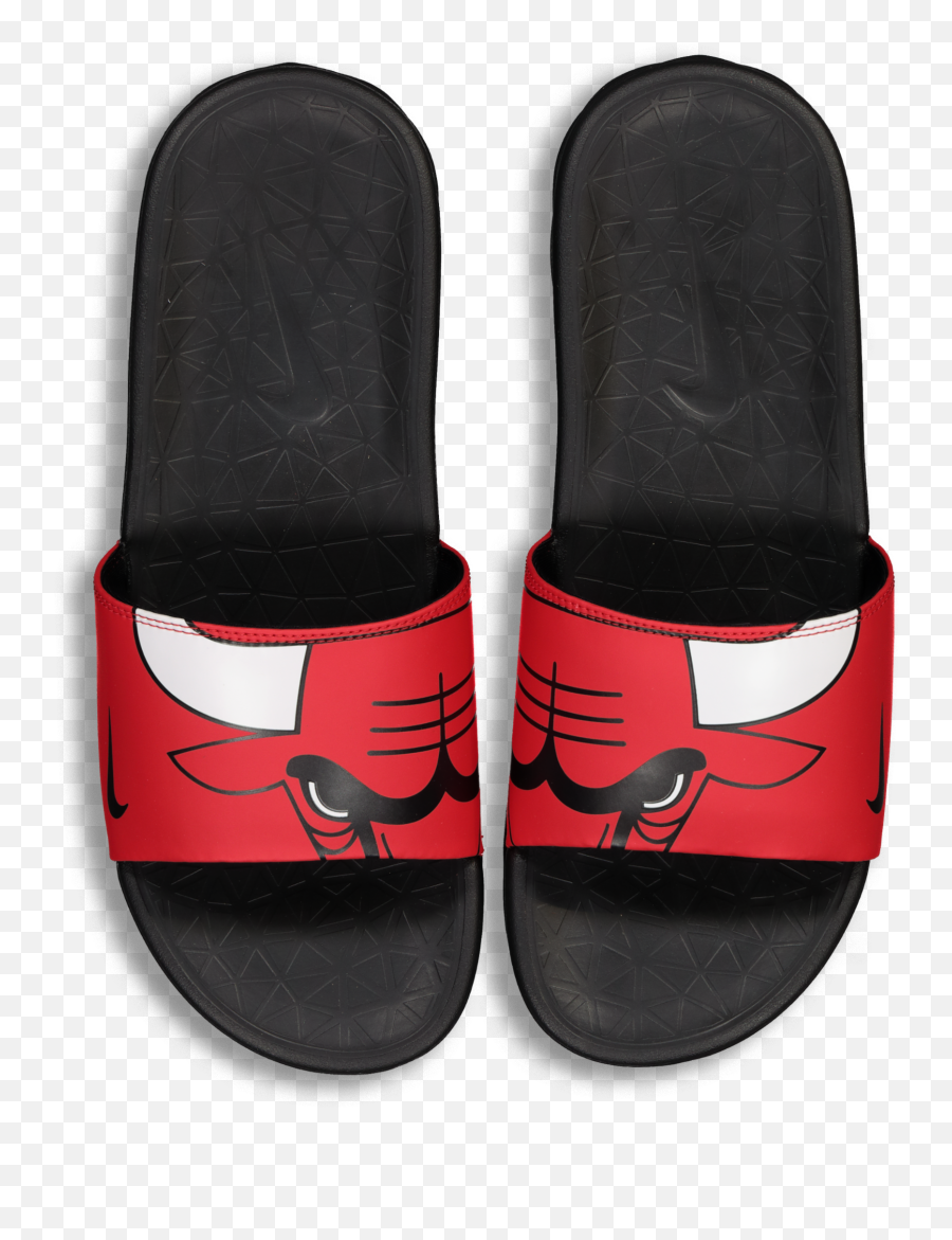 Nike Benassi Solarsoft Nba Slides Redwhiteblack - Chinelo Nike Chicago Bulls Emoji,Goat Emoji Hat