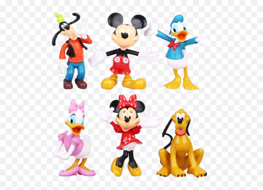 Minnie And Friends Figurines - Donald Mickey Minnie Emoji,Emoji Pig Shower