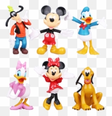 Minnie And Friends Figurines - Donald Mickey Minnie Emoji,Emoji Pig Shower